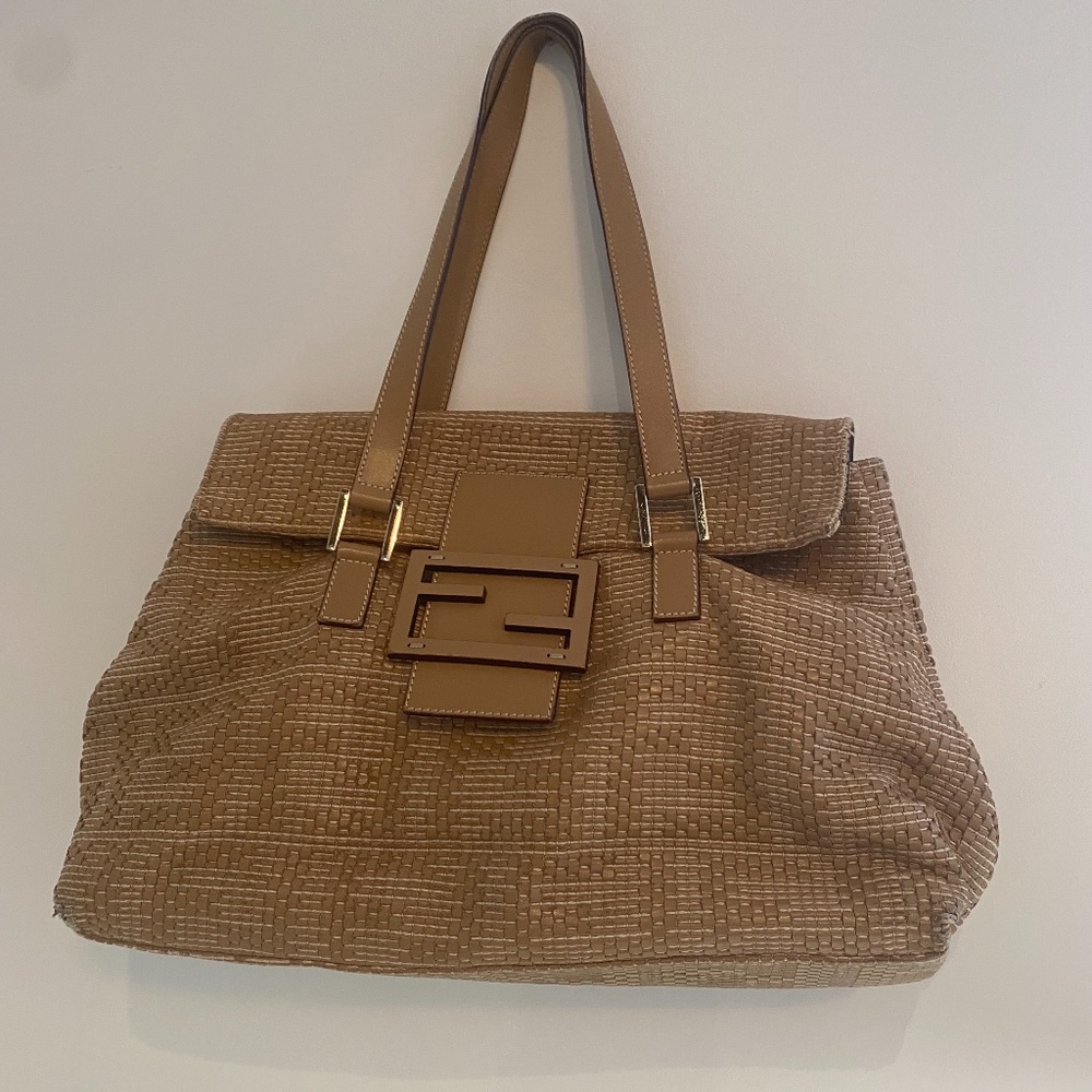 Fendi woven leather  bag